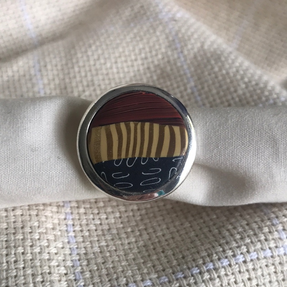 Femo artist made adjustable ring